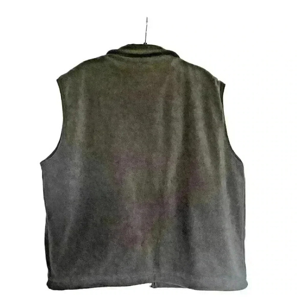 North End Sz L Fleece Vest Embroidered Bear Center Cozy Cabin Core - Picture 2 of 15